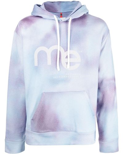 OAMC Tie-dye Long-sleeve Hoodie - Blue