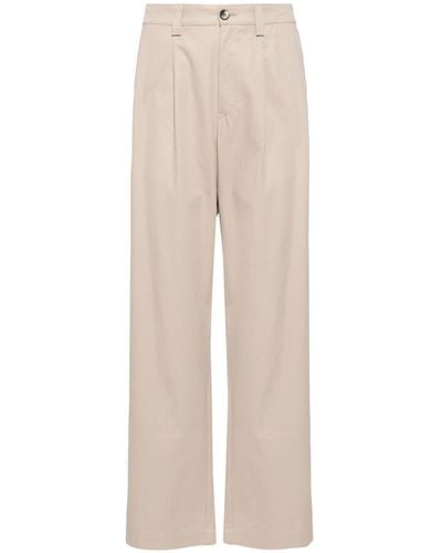 Sease Cotton Wide-leg Trousers - Natural