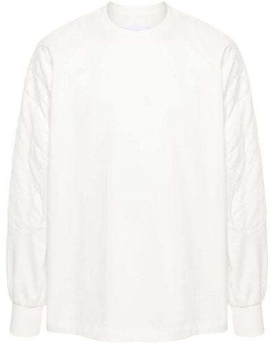 A.A.Spectrum光谱 Long-sleeve Cotton-blend Sweatshirt - White