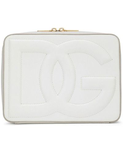 Dolce & Gabbana Box-Tasche mit Logo - Weiß