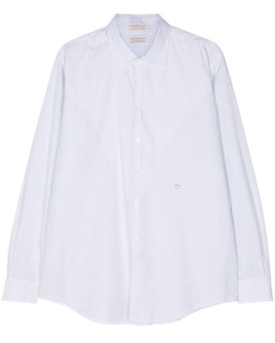 Massimo Alba Chemise Genova en coton - Blanc