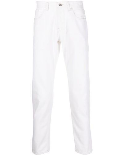 Eleventy Straight-leg Cut Denim Jeans - White