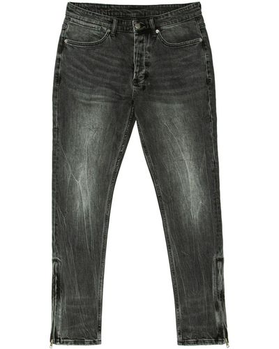 Ksubi Van Winkle Chamber Mid-rise Skinny Jeans - Gray