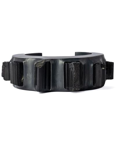 Parts Of 4 Crescent Tourmaline-embellished Bracelet - Black