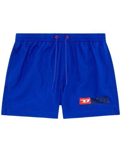 DIESEL Bmbx-ken-37 Drawstring Swim Shorts - Blue