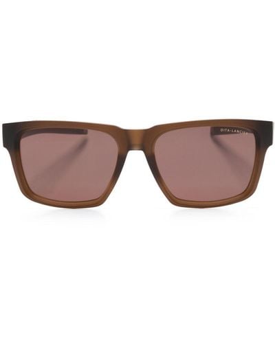 Dita Eyewear Dls-712 Square-frame Tinted Sunglasses - Brown
