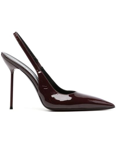 Paris Texas Lidia 115mm Leather Court Shoes - Red