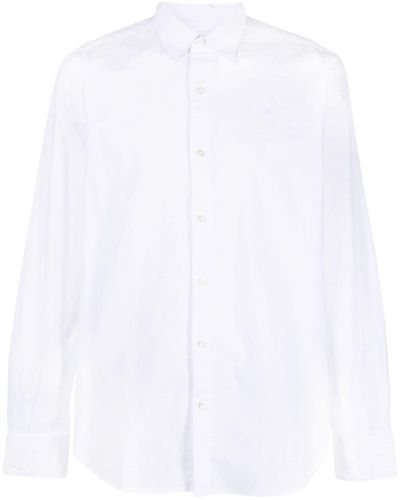 Aspesi Long-sleeved plain shirt - Blanco