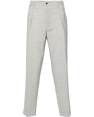 Briglia 1949 Pantalones de vestir de tejido cambray - Gris