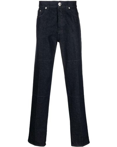 Lanvin High-rise Slim-cut Jeans - Blue