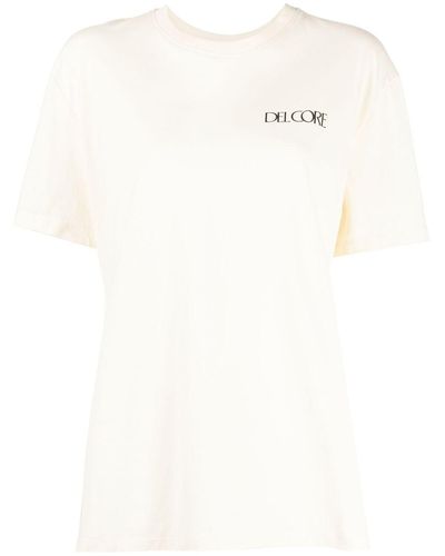Del Core T-Shirt mit grafischem Print - Weiß