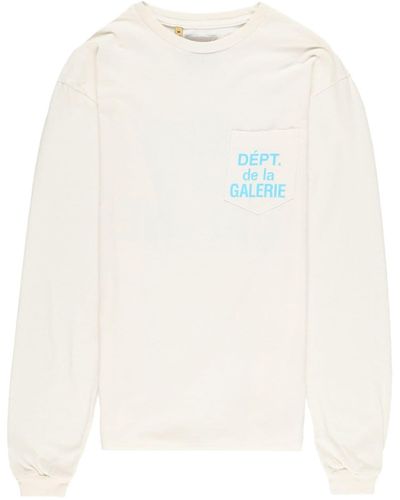 GALLERY DEPT. Langarmshirt mit Logo-Print - Weiß
