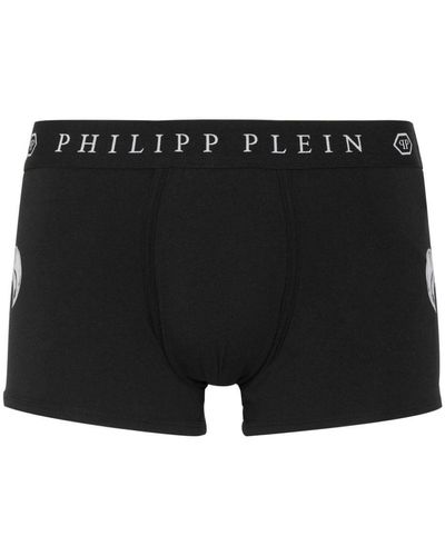 Philipp Plein Chrome ロゴ ボクサーパンツ - ブラック