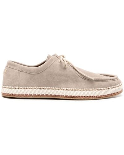 Canali Round-toe suede loafers - Blanco