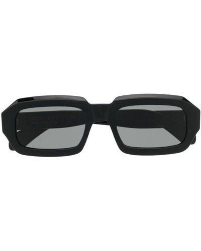 Retrosuperfuture Gafas de sol con montura cuadrada y logo - Negro