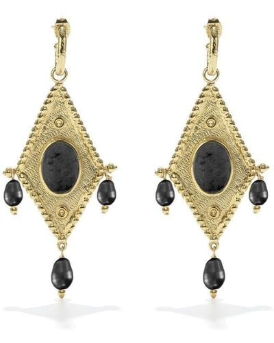 Goossens Essaouira rhombus earrings - Metallizzato