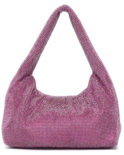 Kara Crystal-embellished Mini Bag - Purple