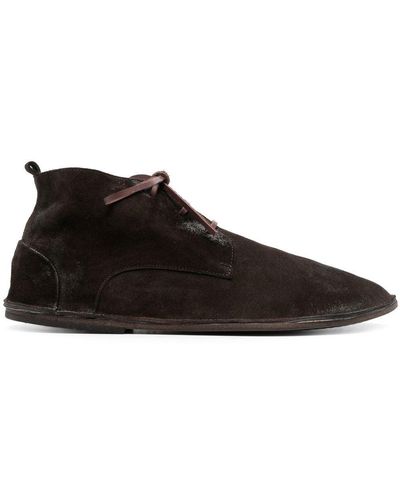 Marsèll Lace-up Suede Boots - Black