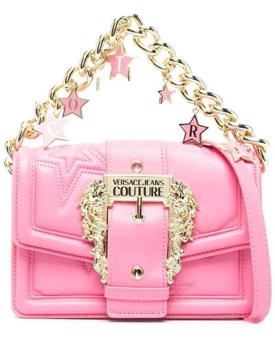 Versace Star-motif Faux-leather Crossbody Bag - Pink