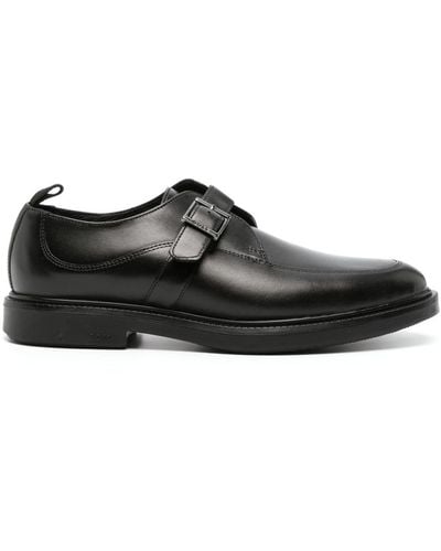 BOSS Larry leather Oxford shoes - Noir
