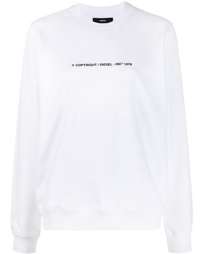 DIESEL F-ang-copy スウェットシャツ - ホワイト