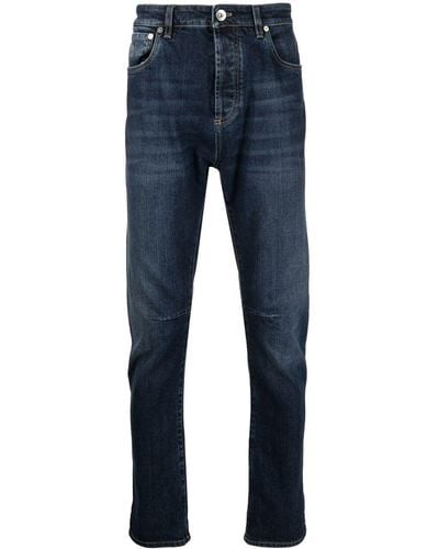 Brunello Cucinelli Klassische Slim-Fit-Jeans - Blau
