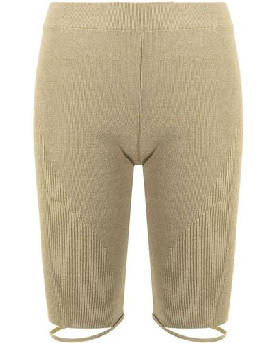 Jacquemus Sierra Ribbed-knit Shorts - Green
