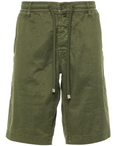 Jacob Cohen Logo-Patch Shorts - Green