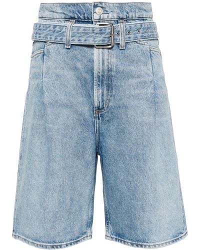 Agolde Reworked 90's Denim Shorts - Blue