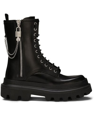 Dolce & Gabbana Calfskin ankle boots - Noir