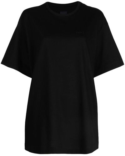 Juun.J Graphic-print Cotton T-shirt - Black