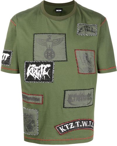 KTZ T-shirt Met Patches - Groen