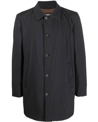 Corneliani シングルブレスト トレンチコート - ブラック