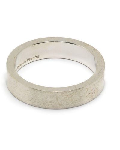 Le Gramme Ring Met Gegraveerd Logo - Wit