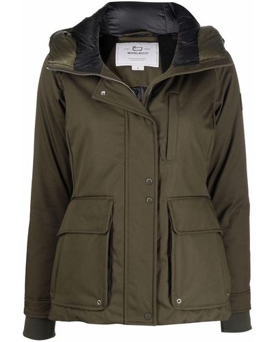 Woolrich Yetna Down-padded Parka Coat - Green