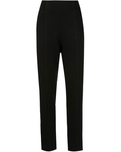 Lygia & Nanny Cotton-blend Jersey Trousers - Black