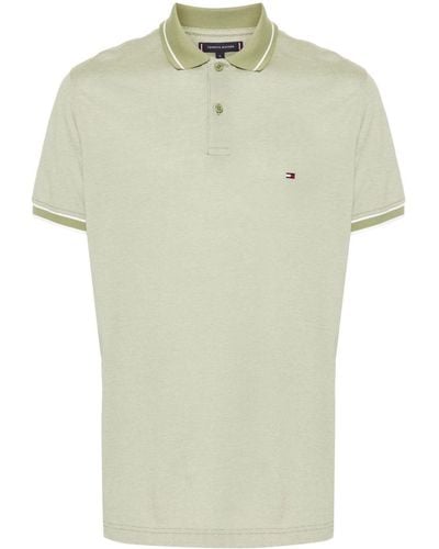 Tommy Hilfiger Logo-embroidered Cotton Polo Shirt - Green