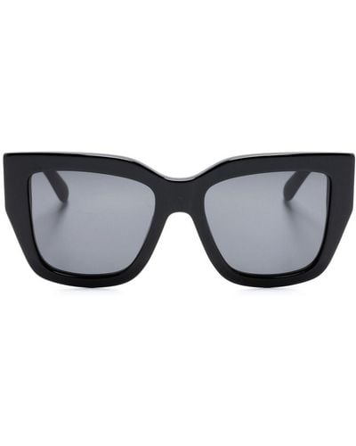 Ferragamo Zonnebril Met Vlindermontuur - Zwart