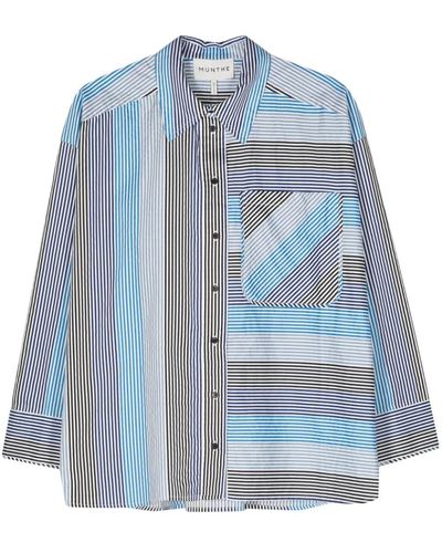 Munthe Matrimi Striped Shirt - Blue