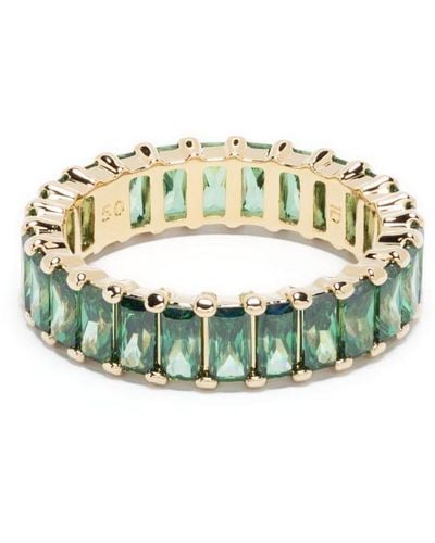 Swarovski Matrix Crystal-embellished Ring - Green