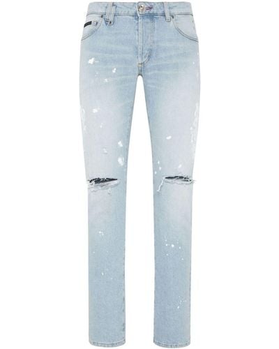 Philipp Plein Super Straight Jeans - Blue