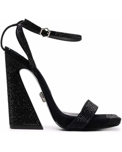 Philipp Plein Strass-embellished Sandals - Black
