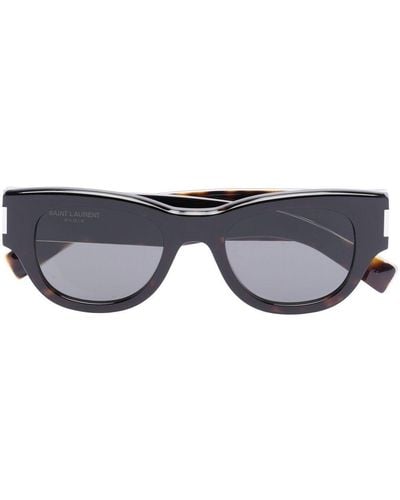 Saint Laurent Naked Wire Core Cat-eye Sunglasses - Blue