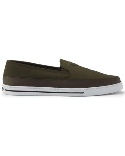 Prada Re-nylon Slip-on Sneakers - Green