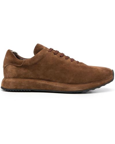 Officine Creative Race Low-top Leather Sneakers - Brown