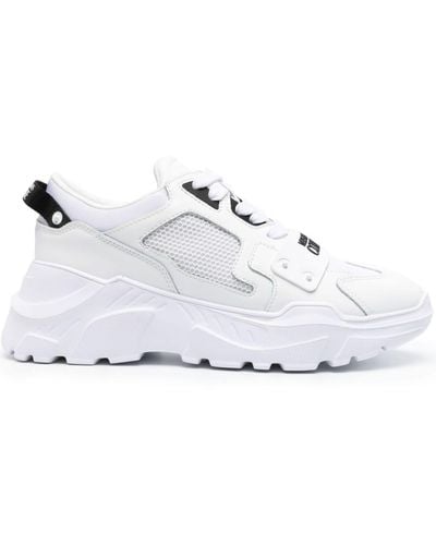 Versace Speedtrack Panelled Trainers - White