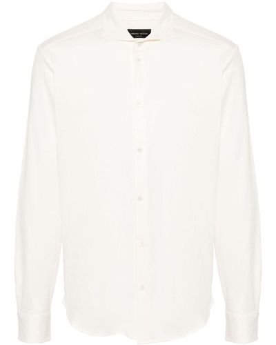 Roberto Collina Classic-collar Cotton Shirt - White