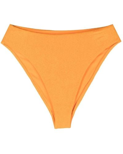 Form and Fold The 90s Rise Mango Terry Bikini Bottoms - Orange