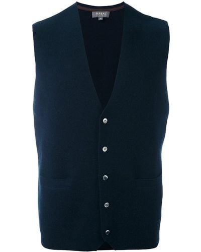 N.Peal Cashmere Chaleco "The Chelsea Milano" - Azul