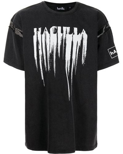 Haculla Smeared ストレッチ Tシャツ - ブラック